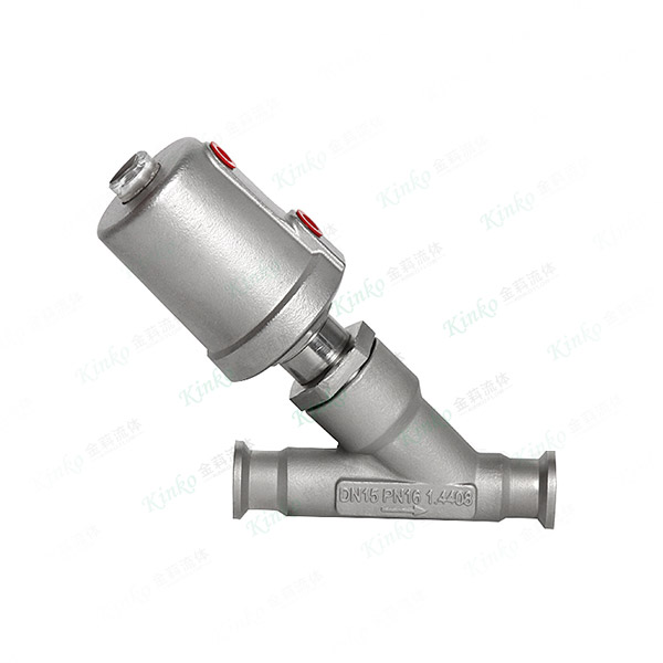 All stainless steel pneumatic quick-loading angle seat valve