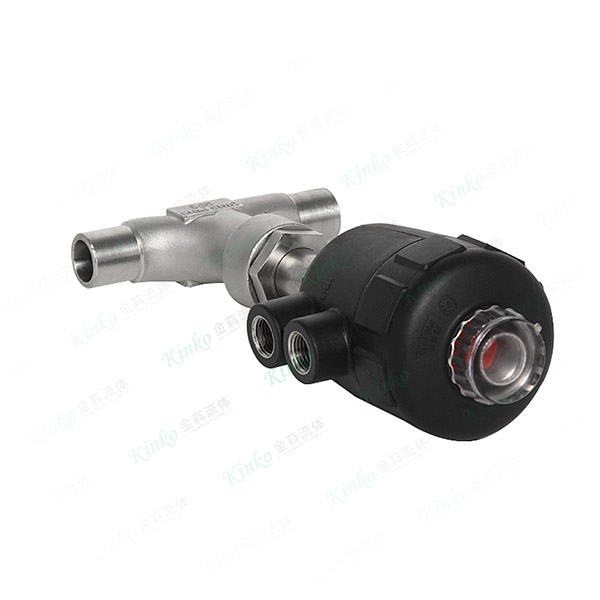 Welding angle seat valve