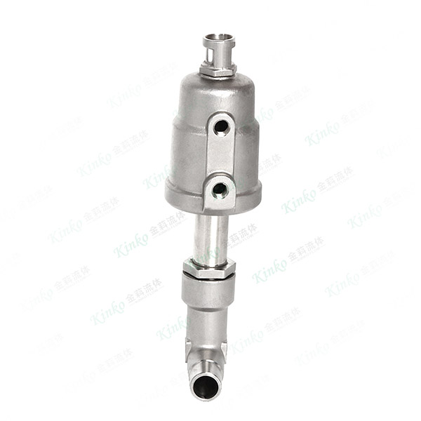 All stainless steel pneumatic straight-through angle seat valve