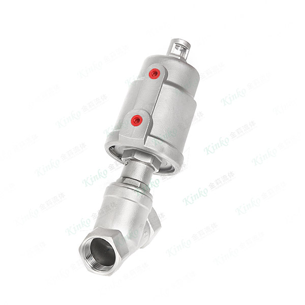 All-stainless steel pneumatic welded angle seat valve