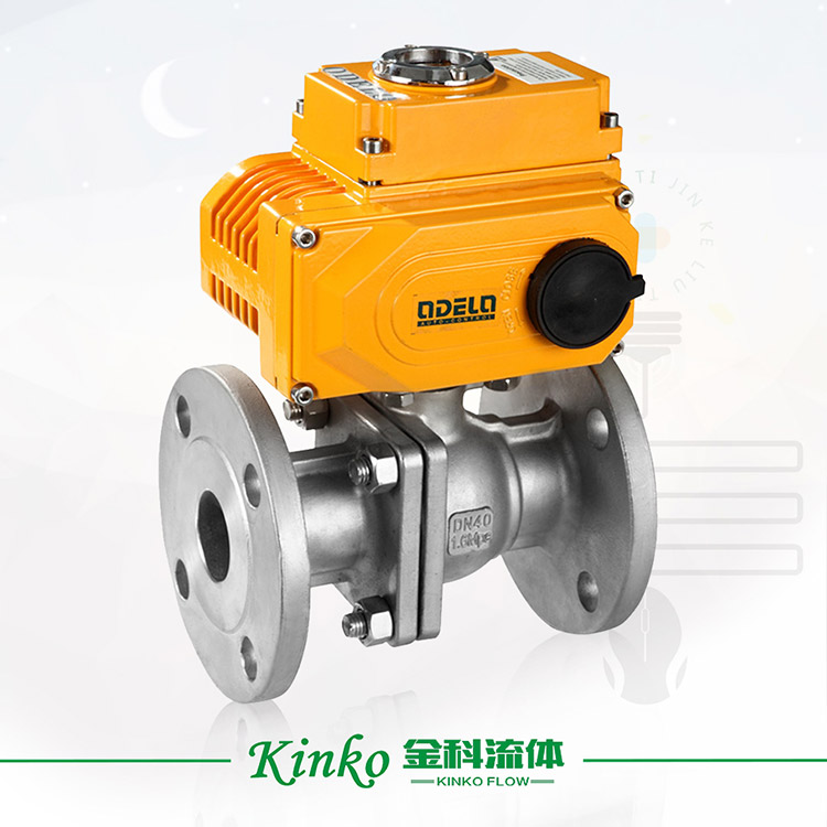 Electric flanged ball valve
