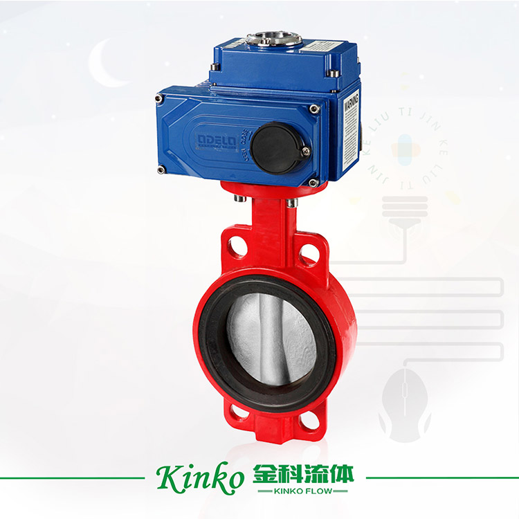 Electric rubber butterfly valve