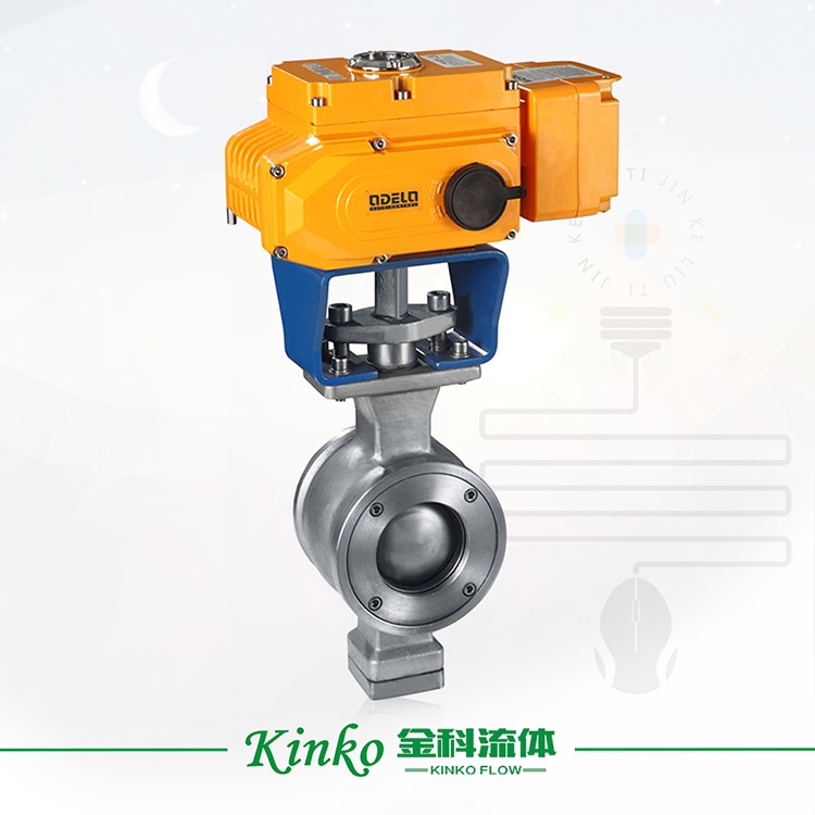 Electric V-type ball valve