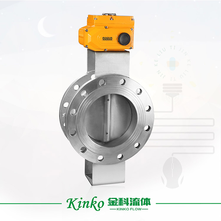 Electric hard-sealed flange butterfly valve