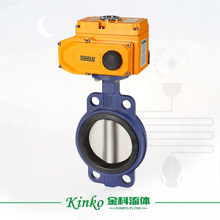 Electric cast iron butterfly valve